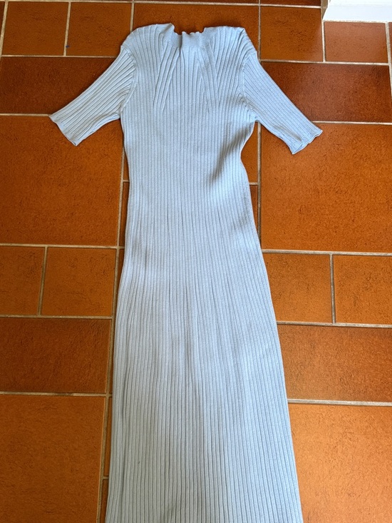 Varley Dresses & Skirts - Varley Maeve Rib Knit Midi Dress Blue Size M